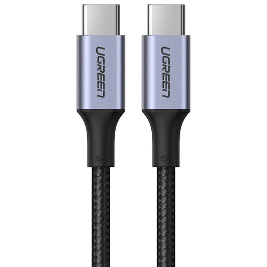 USB-C data- ja latauskaapeli - USB-C UGREEN US316, 100W, 1m, harmaa
