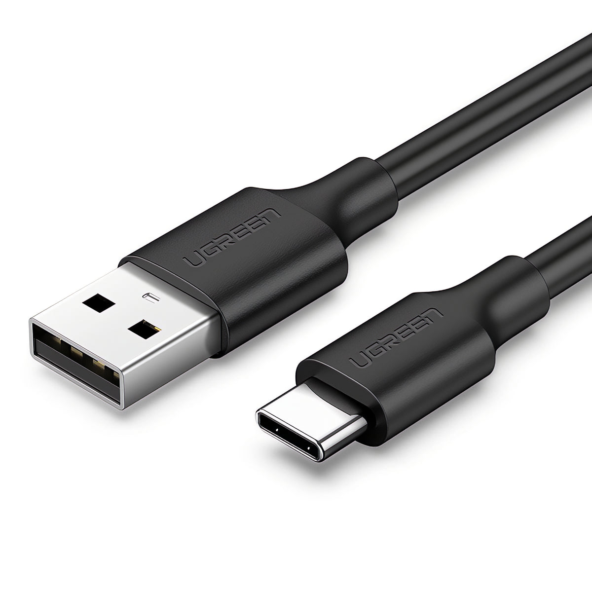 USB-A - USB-C UGREEN US287 Data- ja latauskaapeli, 18W, 1.5m, Musta