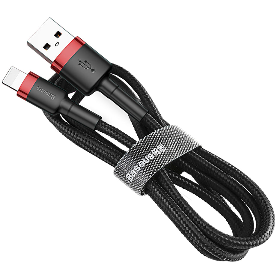 Baseus Cafule USB-A - Lightning -lataus- ja tiedonsiirtokaapeli, 18W, 0.5m, Punainen CALKLF-A19