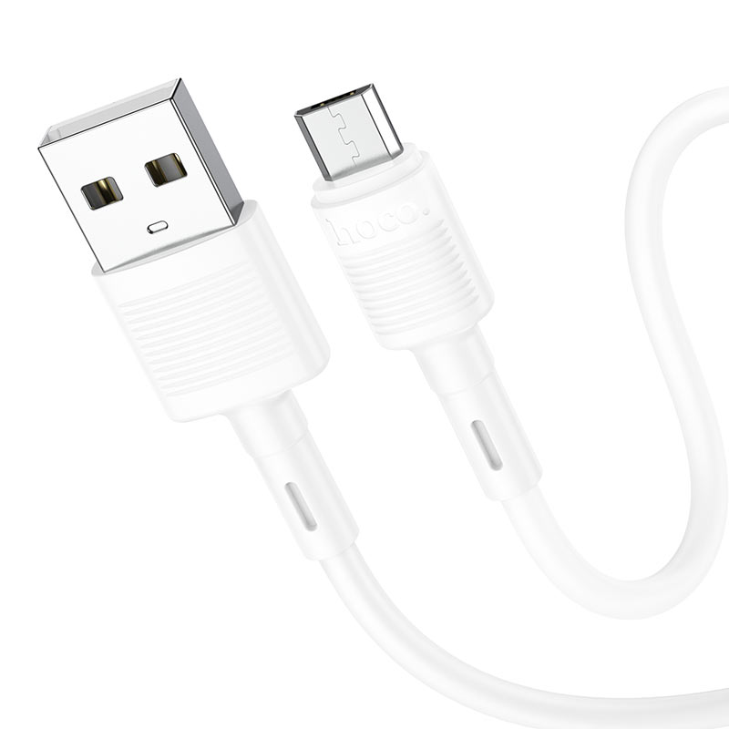 USB-A - microUSB HOCO X83 Victory -kaapeli, 18W, 1m, Valkoinen