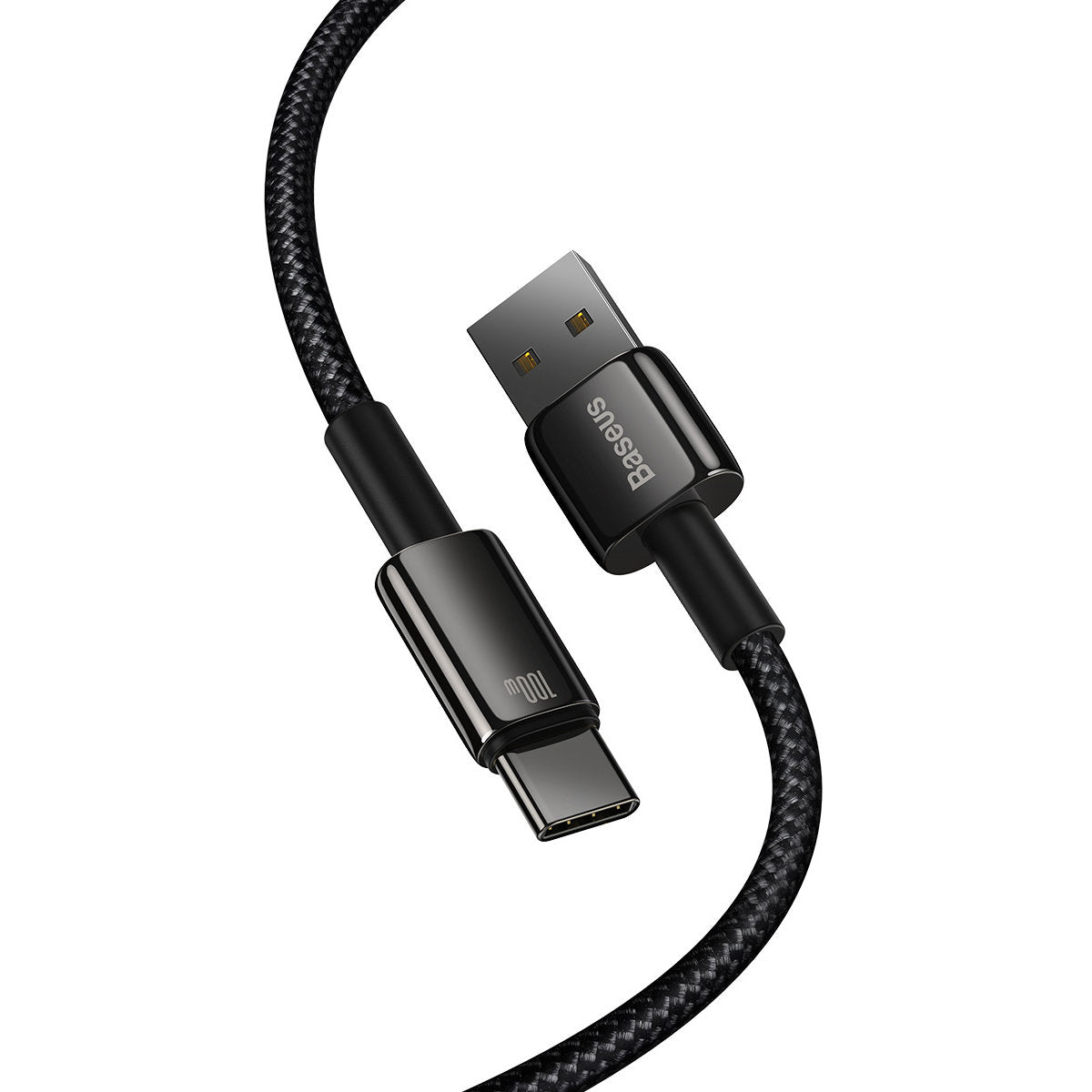 USB-A ja USB-C välinen tukiasema Tungsten Gold, 100W, 2m, musta CAWJ0001010101