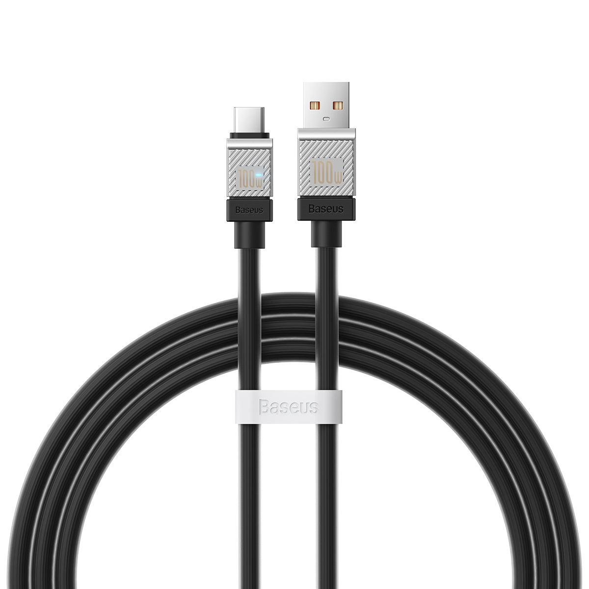 USB-A - USB-C Baseus CoolPlay -data- ja latauskaapeli, 100W, 1m, Musta CAKW000601