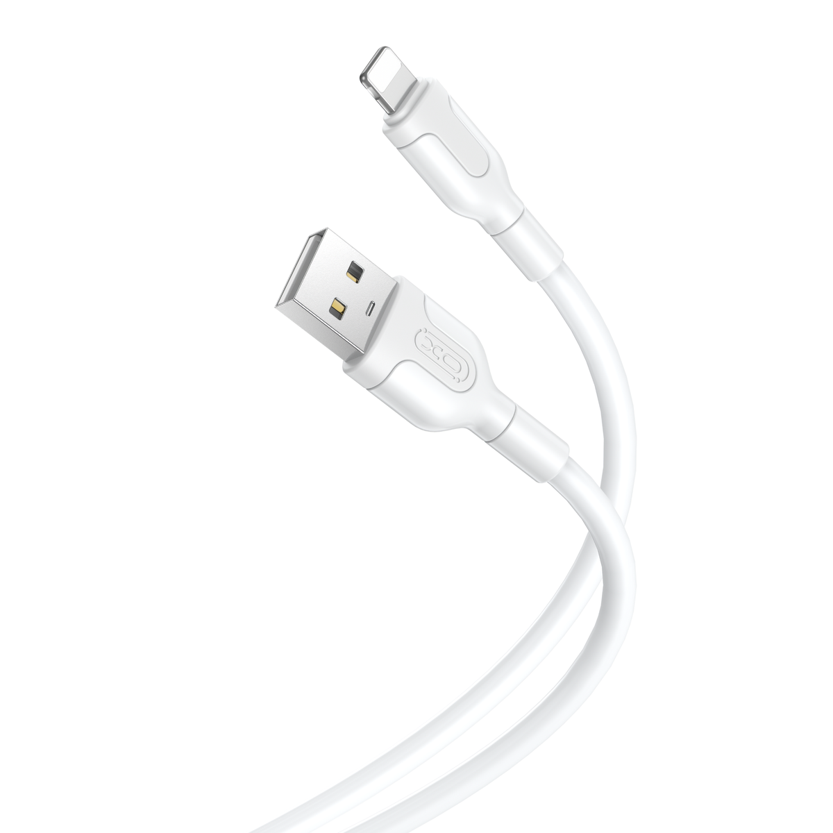 USB-A - Lightning XO Design NB212 -kaapeli, 18W, 1m, Valkoinen
