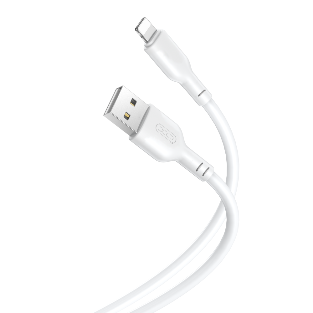Tieto- ja latauskaapeli USB-A - Lightning XO Design NB103, 18W, 1m, valkoinen