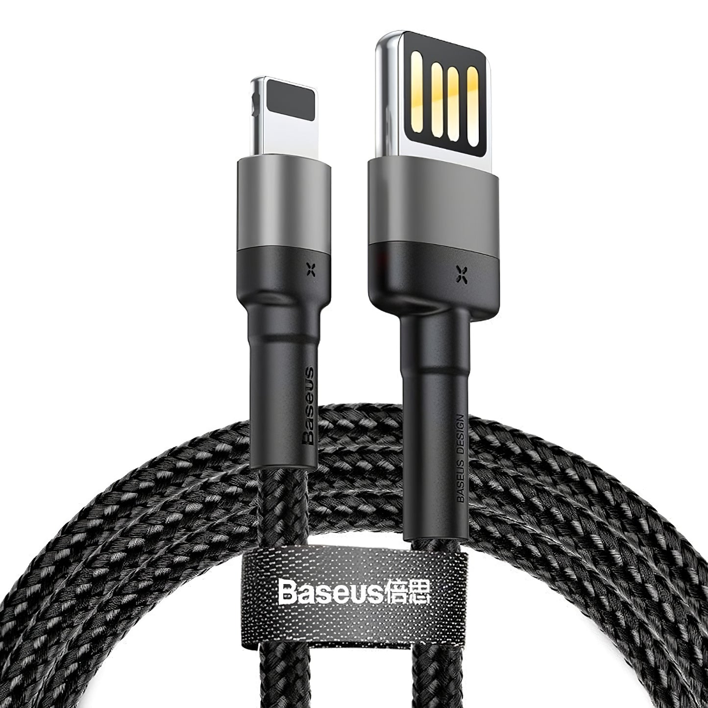 USB-A - Lightning Baseus Cafule Special Edition -data- ja latauskaapeli, 18W, 2m, Harmaa CALKLF-HG1
