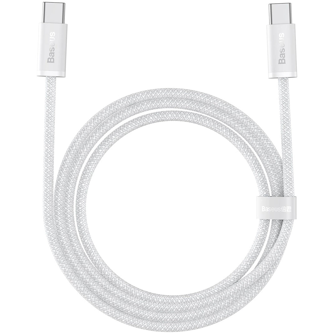 USB-C data- ja latauskaapeli - USB-C Baseus Dynamic 3 Series, 100W, 2m, valkoinen P10367000Y11-01