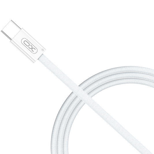 USB-C - USB-C -data- ja latauskaapeli XO Design NB-Q260A, 60W, 1m, Valkoinen