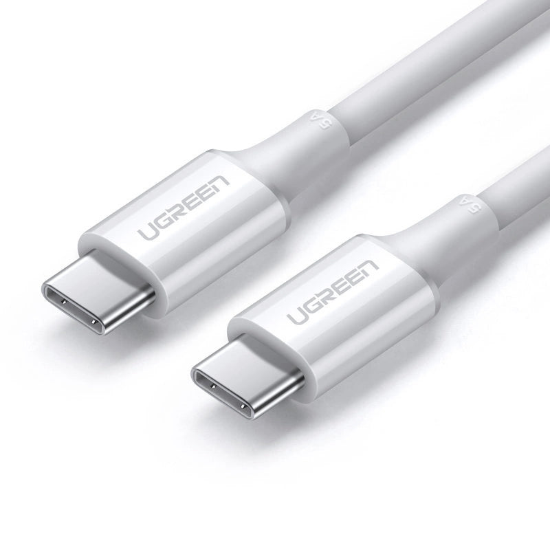 USB-C data- ja latauskaapeli - USB-C UGREEN US300, 100W, 1m, valkoinen