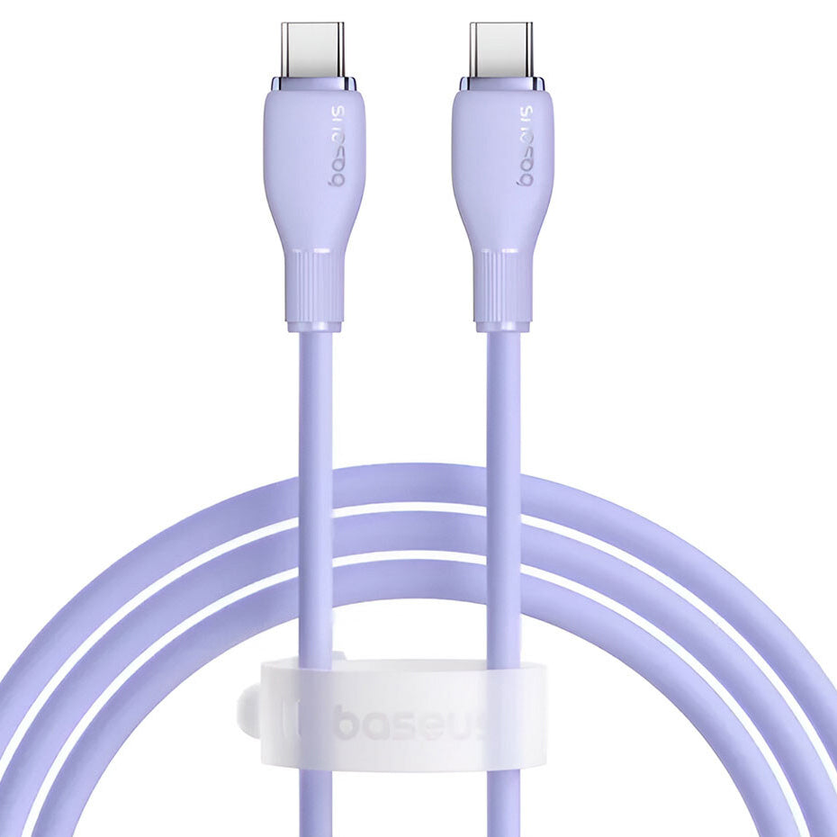 USB-C - USB-C Baseus Pudding -data- ja latauskaapeli, 100W, 1.2m, Violetti P10355702511-00