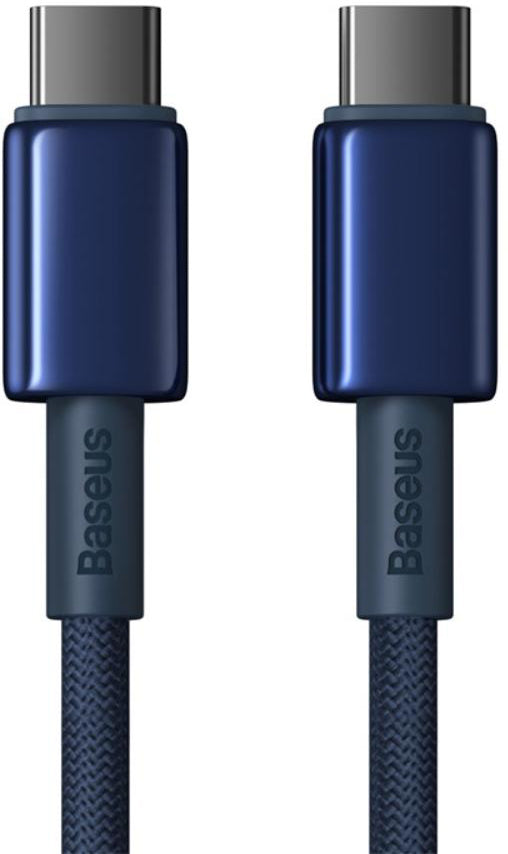 USB-C - USB-C Baseus Tungsten Gold -data- ja latauskaapeli, 100W, 2m, Tummansininen P10319800321-04