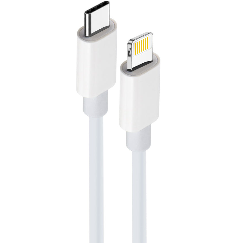 USB-C - Lightning MaXlife MXUC-05 Data- ja Latauskaapeli, 20W, 1m, Valkoinen