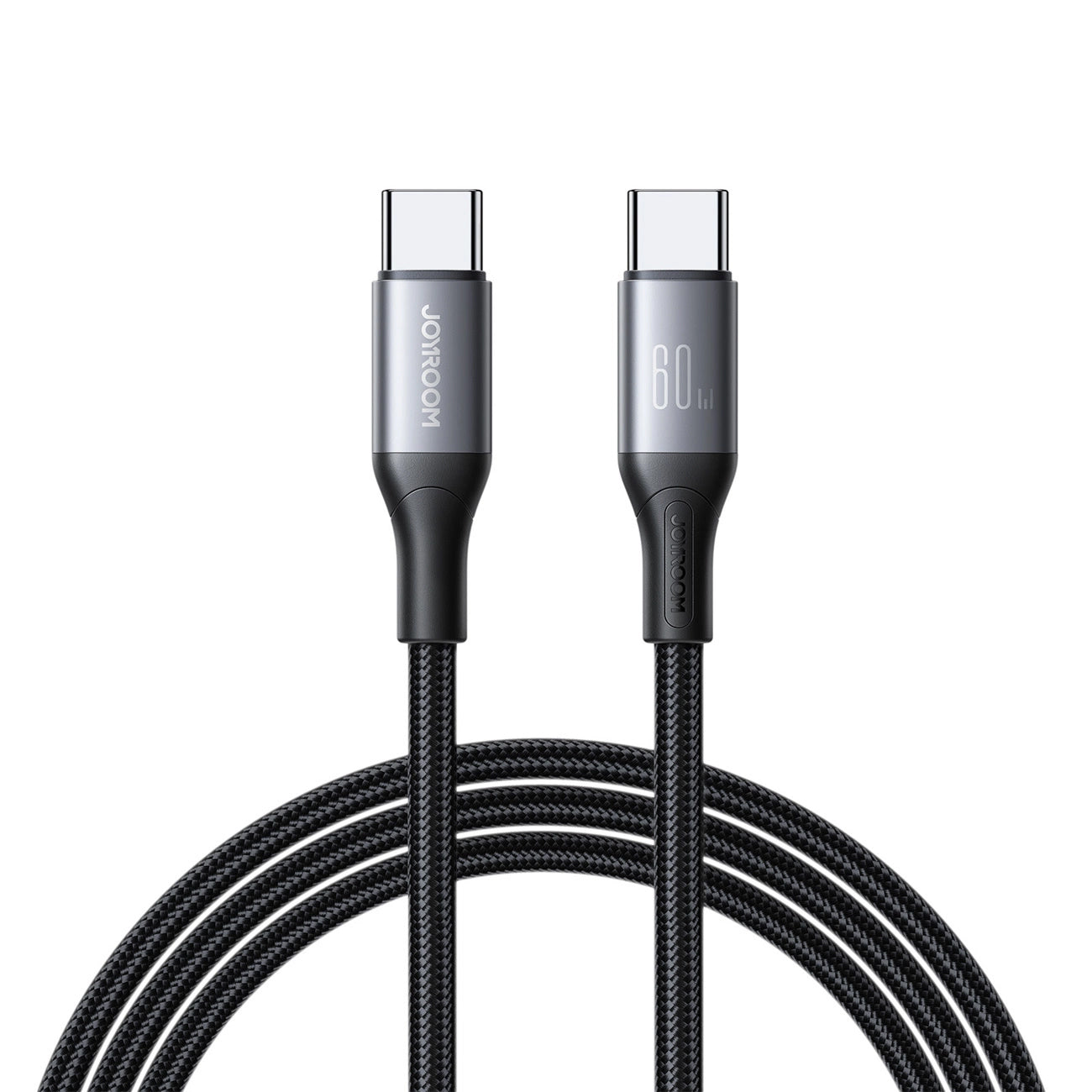 USB-C - USB-C Joyroom S-A28 Flash -data- ja latauskaapeli, 60W, 2m, Musta