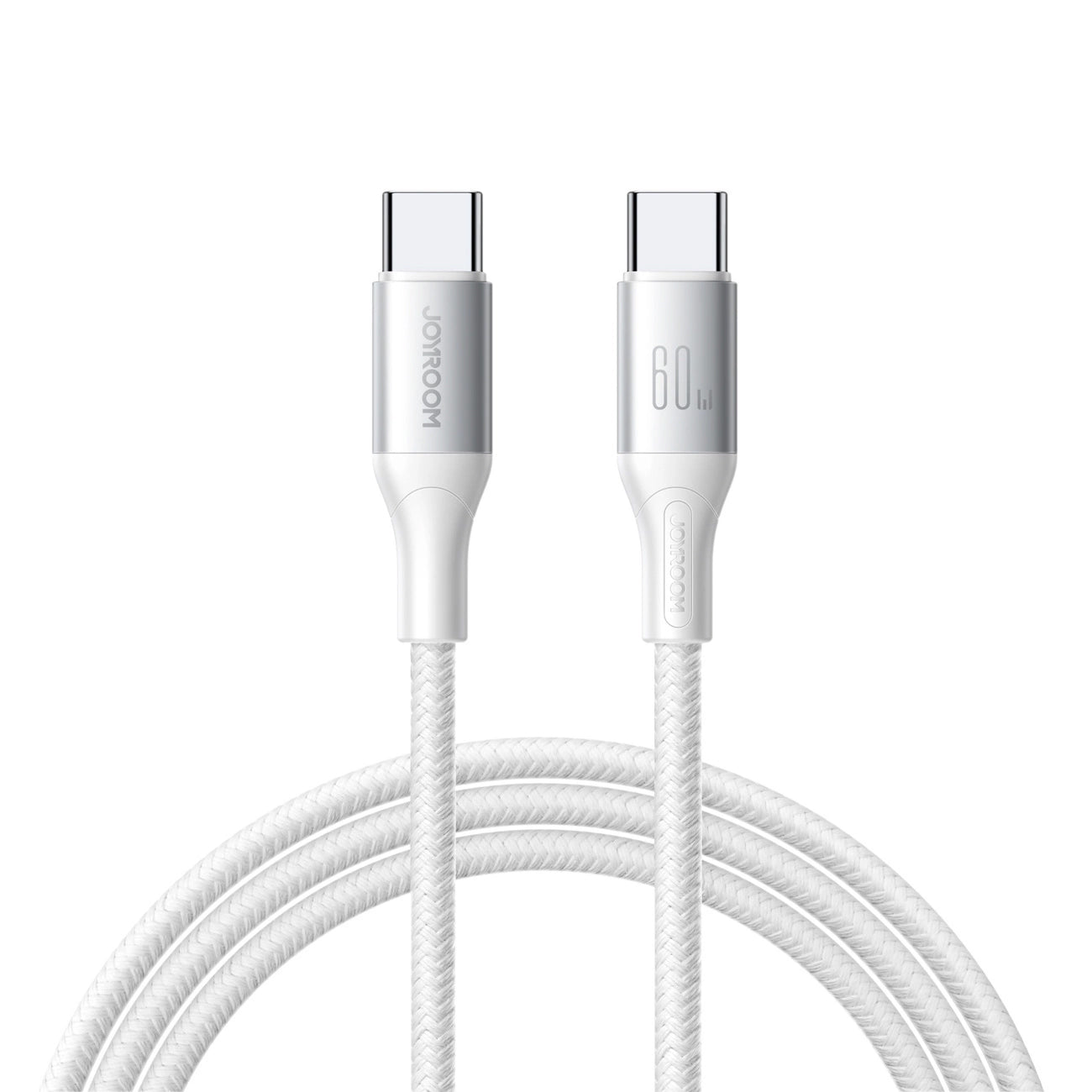 USB-C - USB-C Joyroom S-A28 Flash -kaapeli, 60W, 1m, Valkoinen