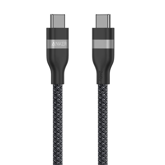 USB-C - USB-C Anker -kaapeli, 240W, 0.9m, Musta A82E2H11