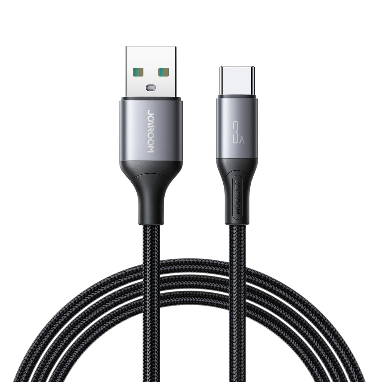 USB-A - USB-C Joyroom S-A28 Flash -data- ja latauskaapeli, 30W, 2m, musta
