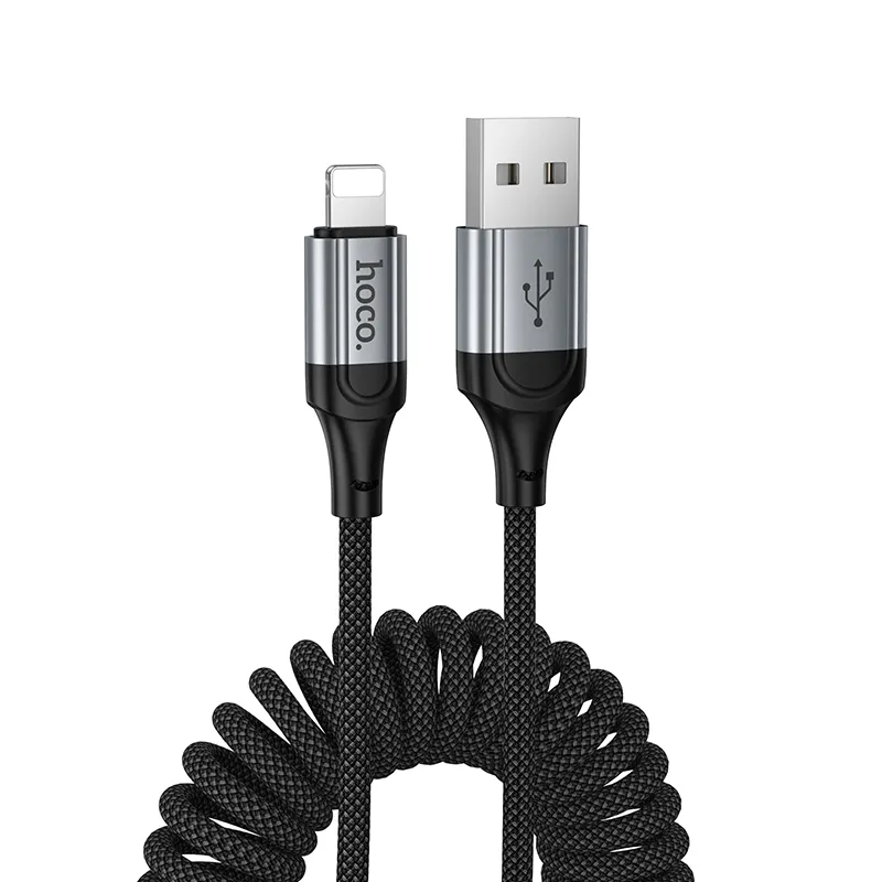 USB-A - Lightning HOCO X121 -data- ja latauskaapeli, 27W, 1.5m, Musta
