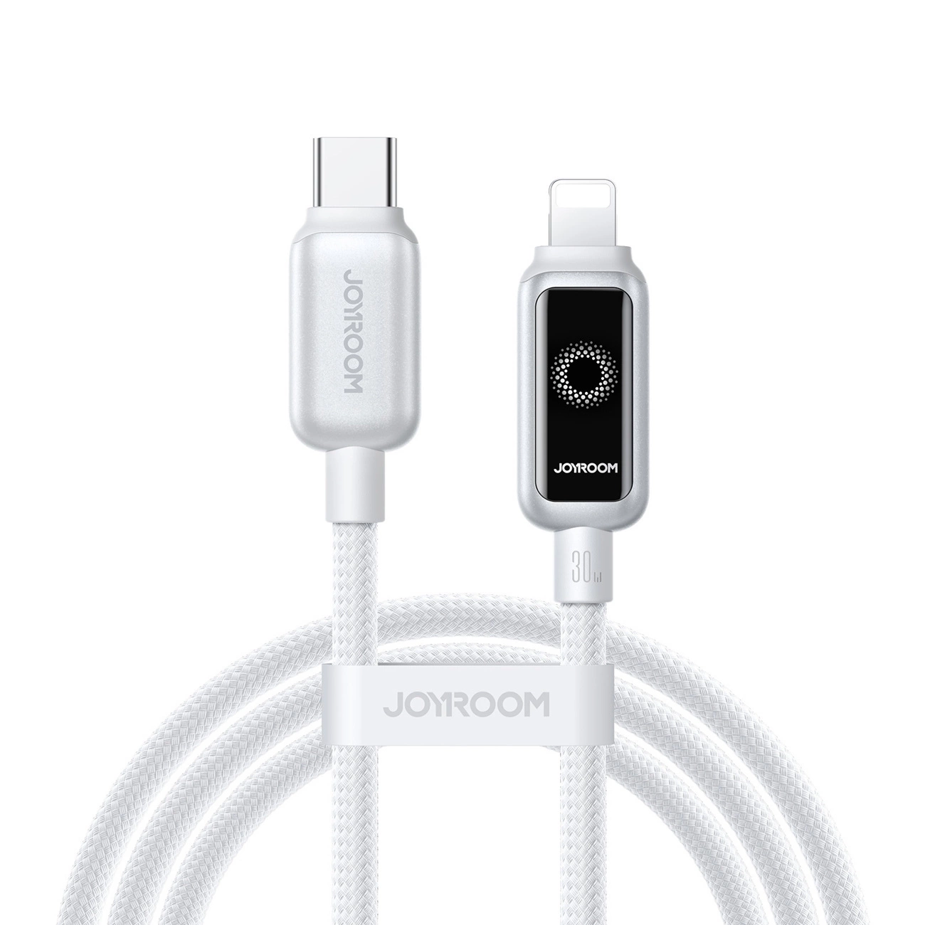 USB-C - Lightning Joyroom S-A55 StarFlight Display -kaapeli, 30W, 1.2m, Valkoinen