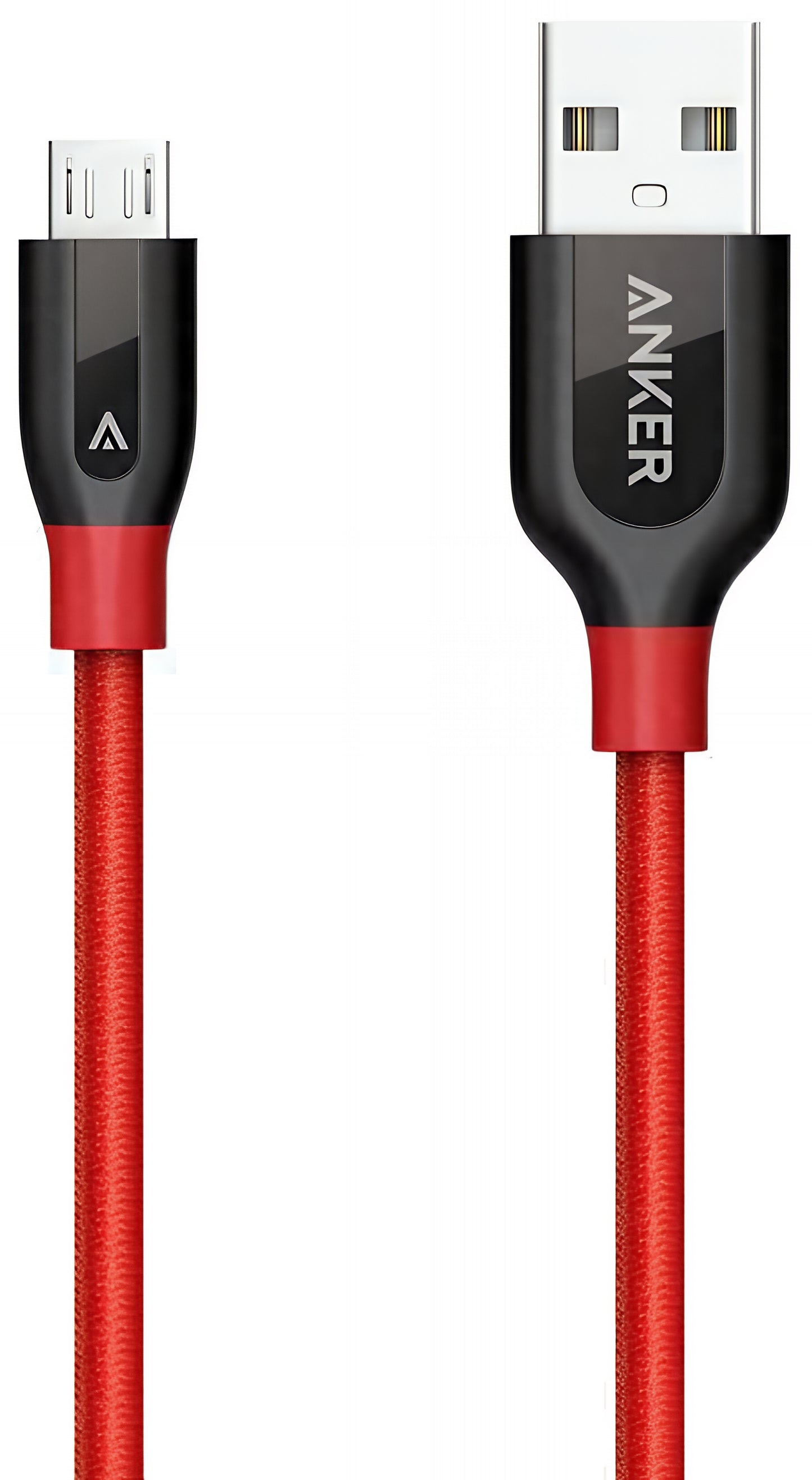 USB-A - microUSB Anker PowerLine+ -lataus- ja tiedonsiirtokaapeli, 18W, 0.91m, Punainen A8142G91