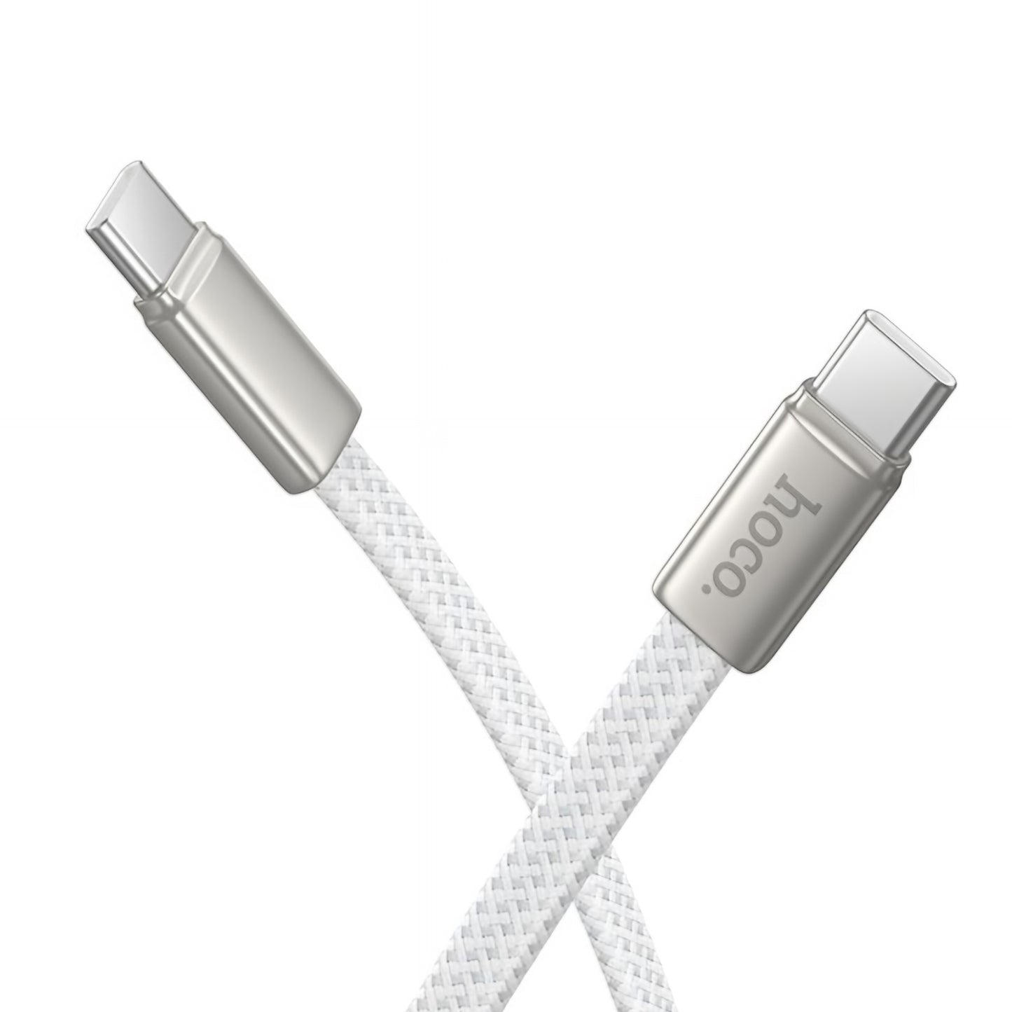 USB-C - USB-C HOCO X125 -data- ja latauskaapeli, 60W, 1m, Valkoinen