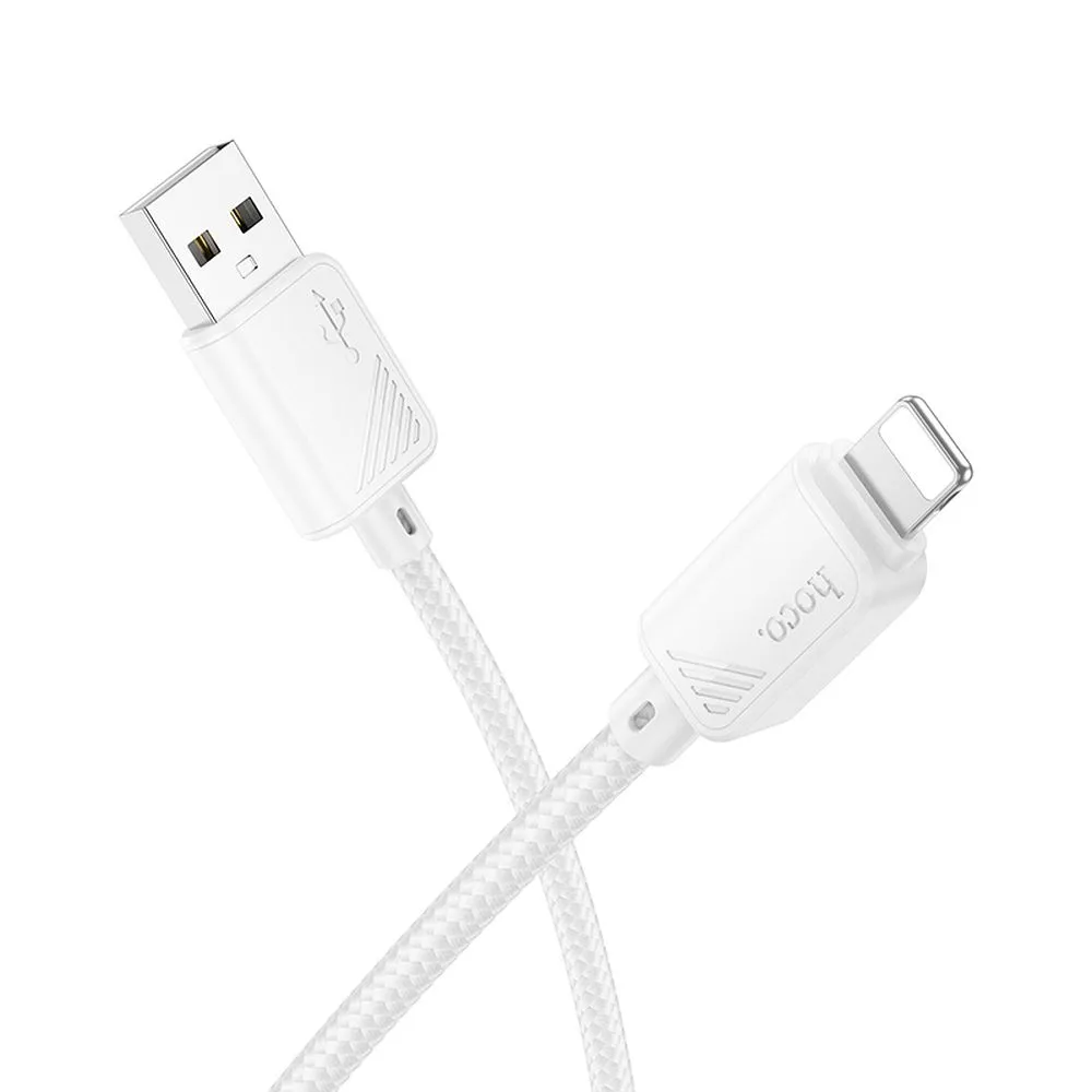 USB-A - Lightning -tietojen ja latauskaapeli HOCO X113, 18W, 1m, valkoinen