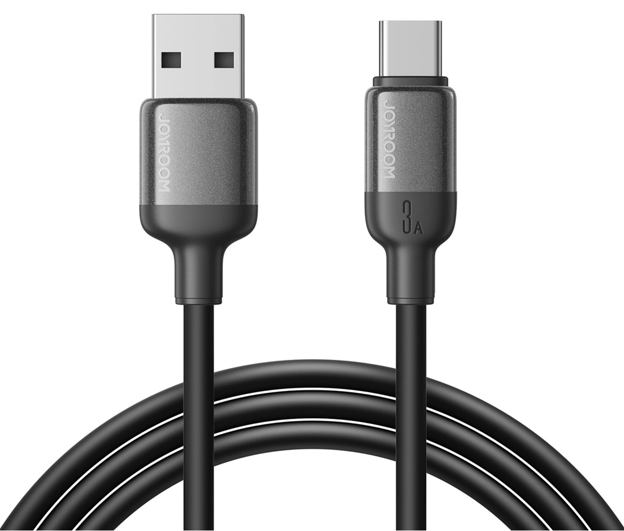 USB-A - USB-C Joyroom S-A62 Lively tiedonsiirto- ja latauskaapeli, 18W, 1,2m, Musta