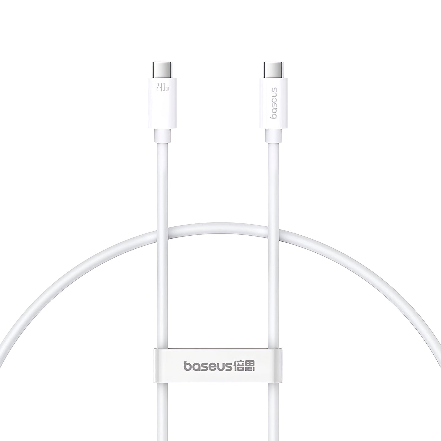 USB-C data- ja latauskaapeli - USB-C Baseus Superior Series 2, 240W, 1m, valkoinen P10365200211-02