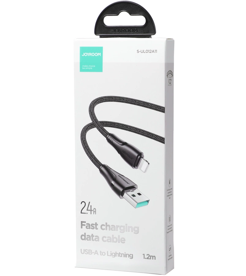 USB-A - Lightning Joyroom S-A11 -kaapeli, 18W, 1.2m, Musta