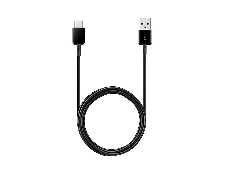 Samsung USB-A - USB-C -data- ja latauskaapeli 2-Pack, 25W, 1.5m, Musta EP-DG930MBEGWW