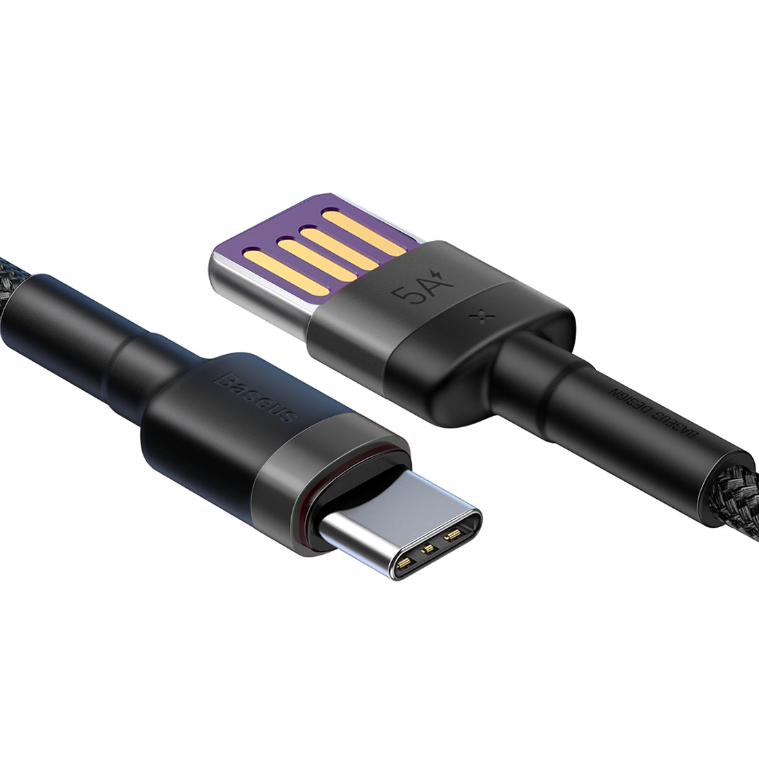 USB-A - USB-C Baseus Cafule Special Edition -data- ja latauskaapeli, 40W, 1m, Harmaa CATKLF-PG1