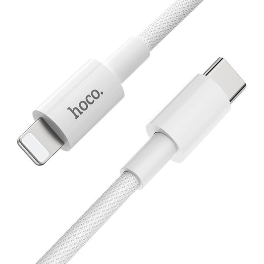 USB-C - Lightning HOCO X56 Data- ja Latauskaapeli, 20W, 1m, Valkoinen