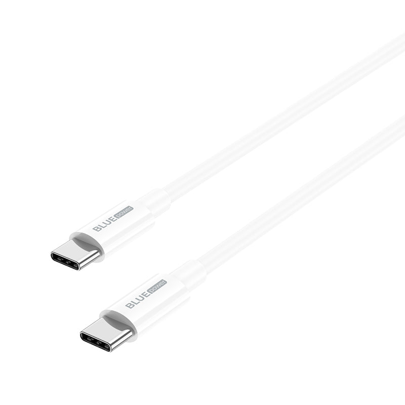 USB-C data- ja latauskaapeli - USB-C BLUE BLUE Power BBX44, 100W, 1m, valkoinen