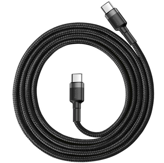 USB-C Data and Charging Cable - USB-C Baseus Cafule, 60W, 1m, Black CATKLF-GG1 CATKLF-GG1