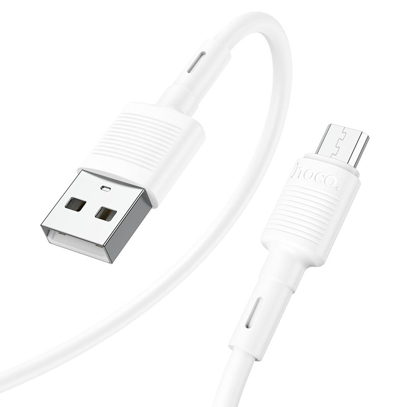 USB-A - microUSB HOCO X83 Victory -kaapeli, 18W, 1m, Valkoinen