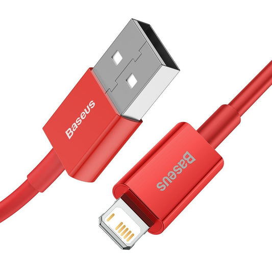 Tieto- ja latauskaapeli USB-A - Lightning Baseus Superior Series, 20W, 1m, punainen CALYS-A09