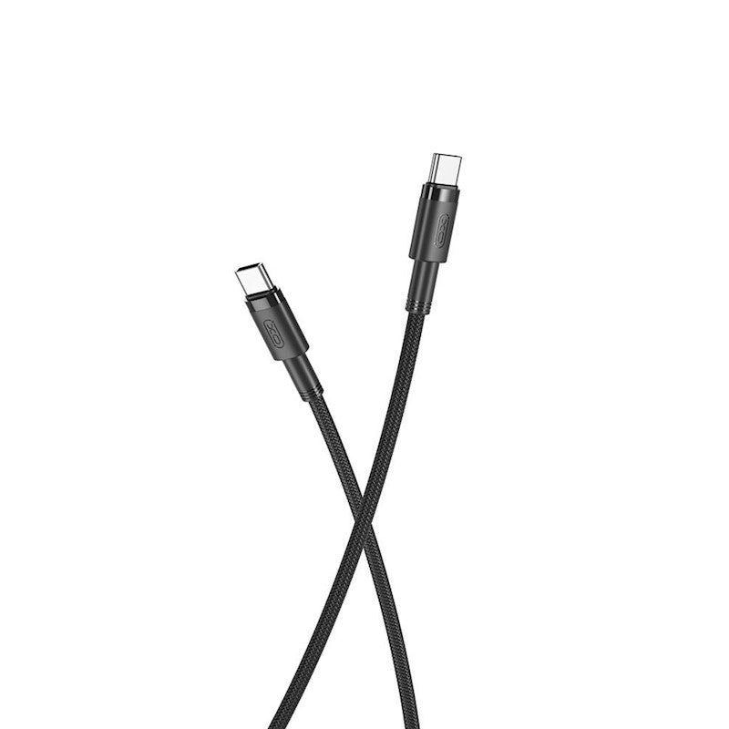 USB-C - USB-C -data- ja latauskaapeli XO Design NB-Q199, 100W, 1.5m, Musta