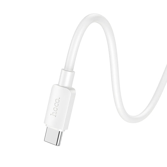 USB-A - USB-C HOCO X96 Data- ja latauskaapeli, 27W, 1m, Valkoinen