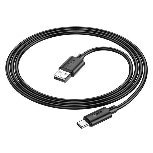 Datakaapeli ja latauskaapeli USB-A - USB-C HOCO X88, 18W, 1m, Musta