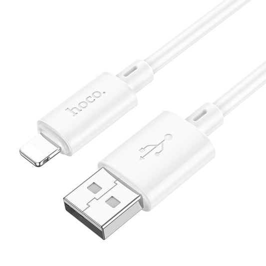HOCO X88 USB-A - Lightning data- ja latauskaapeli HOCO X88, 18W, 1m, valkoinen