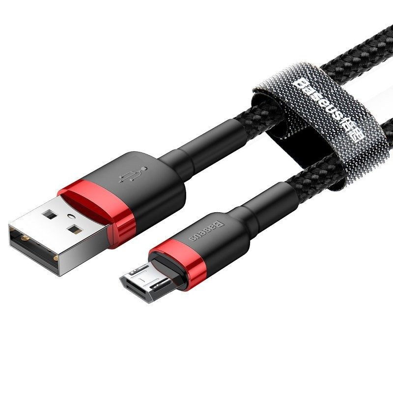 Tieto- ja latauskaapeli USB-A - microUSB Baseus Cafule, 18W, 3m, punainen CAMKLF-H91