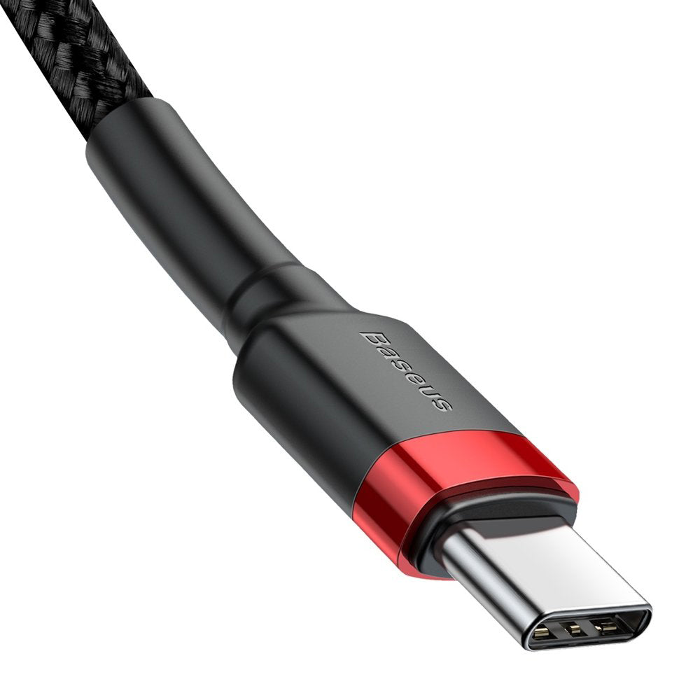 USB-C data- ja latauskaapeli - USB-C Baseus Cafule, 60W, 2m, punainen CATKLF-H91