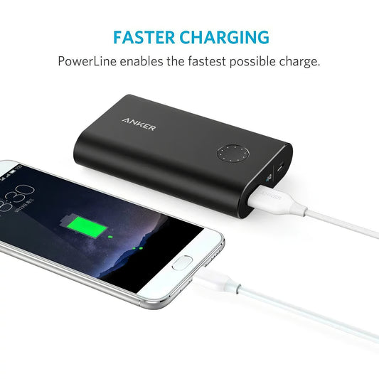 USB-A - USB-C Anker PowerLine data- ja latauskaapeli, 18W, 0,9m, valkoinen A8163021