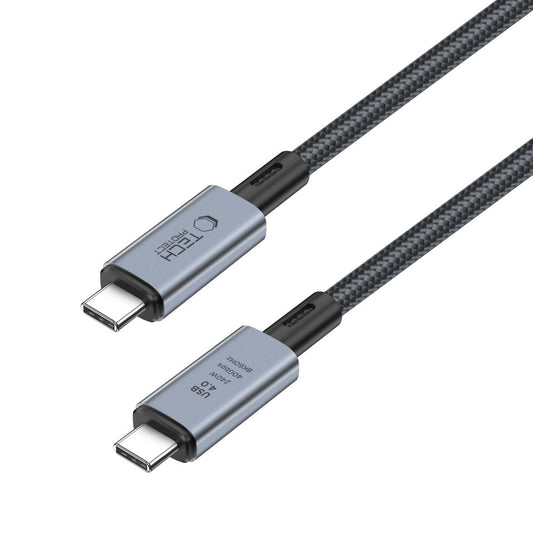 USB-C data- ja latauskaapeli - USB-C Tech-Protect Ultraboost Max, 240W, 1m, harmaa