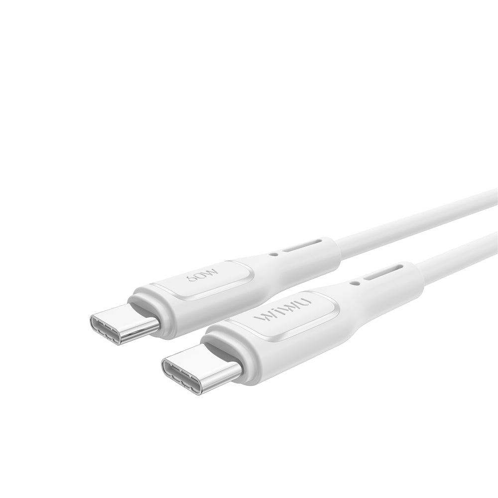 USB-C - USB-C data- ja latauskaapeli WiWu Wi-C043E Starlink, 60W, 1m, valkoinen