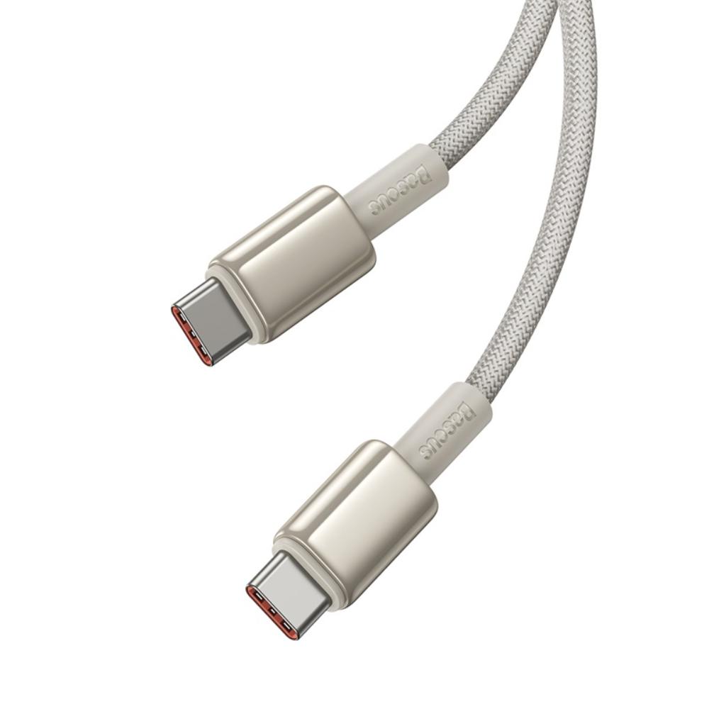 USB-C - USB-C Baseus Tungsten Gold -data- ja latauskaapeli, 100W, 1m, Kulta P10319800G21-00