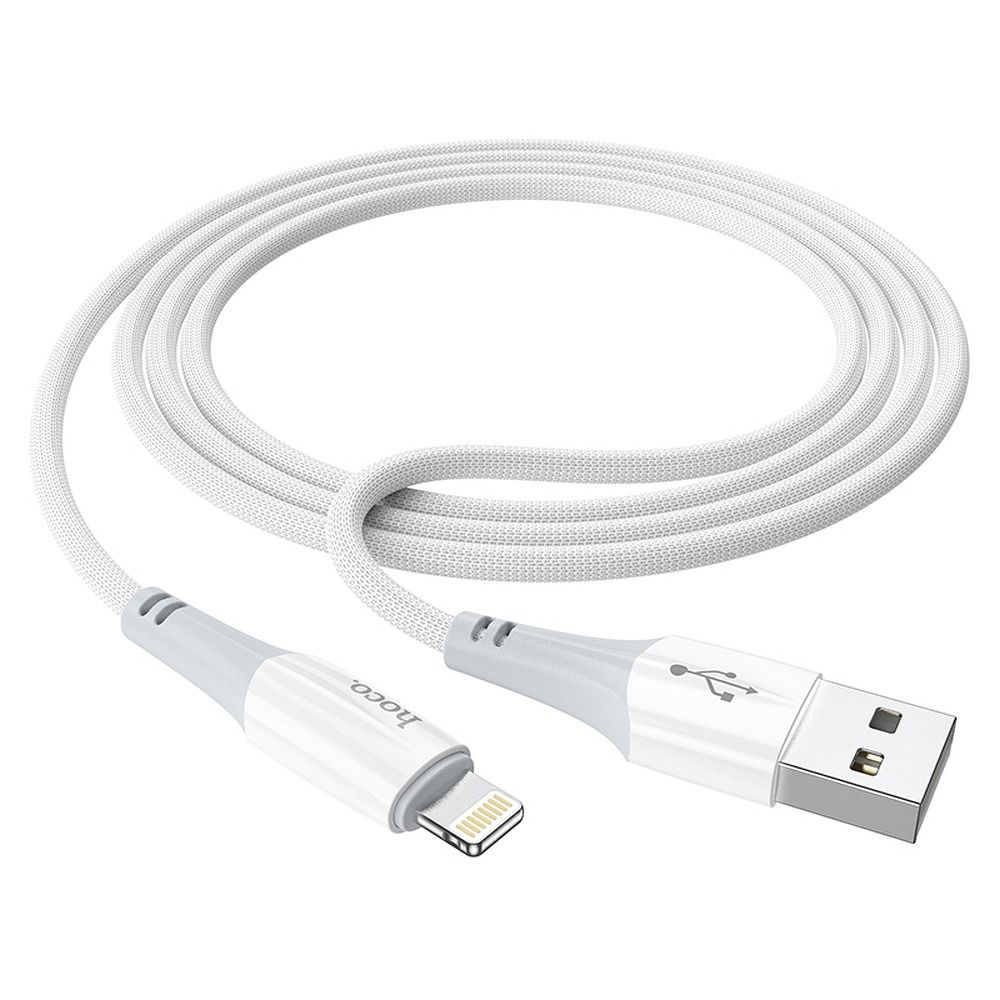 USB-A - Lightning HOCO X70 Data- ja Latauskaapeli, 18W, 1m, Valkoinen