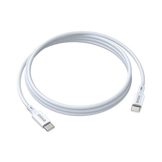 USB-C - USB-C -kaapeli BWOO X282, 60W, 1m, Valkoinen