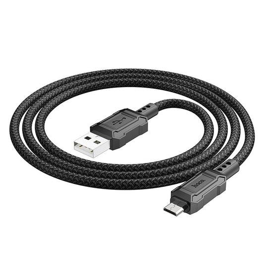 USB-A - microUSB HOCO Leader X94 -data- ja latauskaapeli, 18W, 1m, Musta