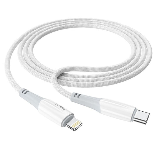 USB-C - Lightning HOCO X70 Data- ja Latauskaapeli, 20W, 1m, Valkoinen