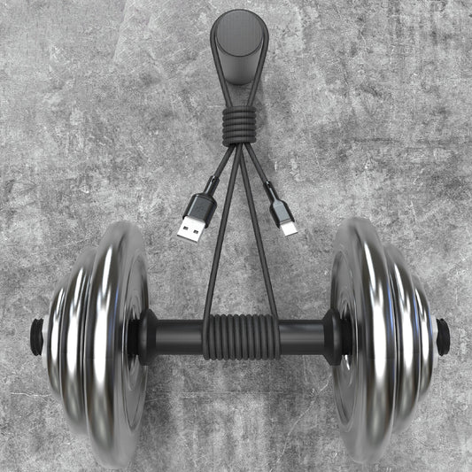 USB-A - USB-C Dudao L9T Data- ja Latauskaapeli, 100W, 1m, Musta