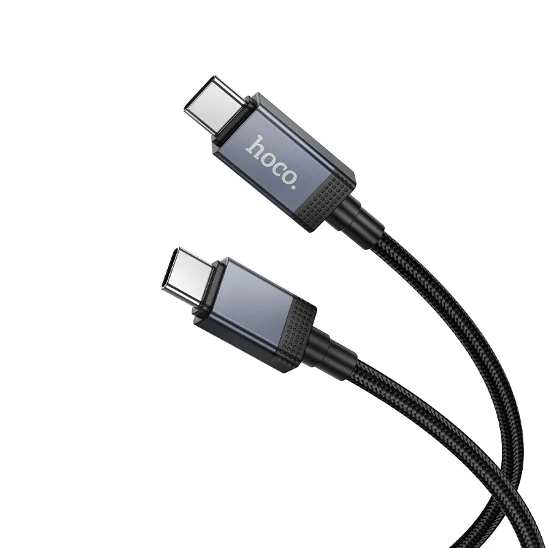 USB-C - USB-C HOCO X118 Display -kaapeli, 60W, 1m, Musta